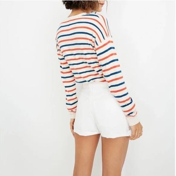 Madewell The Perfect Jean Short in Tile White High Rise Western Size 25 | 2 - Picture 4 of 10